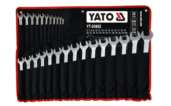 JUEGO LLAVES 26PCS. PUNTA Y CORONA YT-03652 - YATO