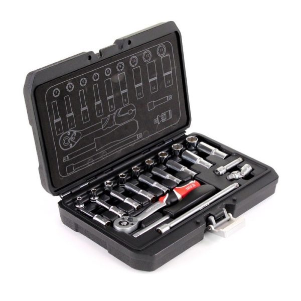 JUEGO DE DADOS 1/4 23PCS YT-14451 - YATO