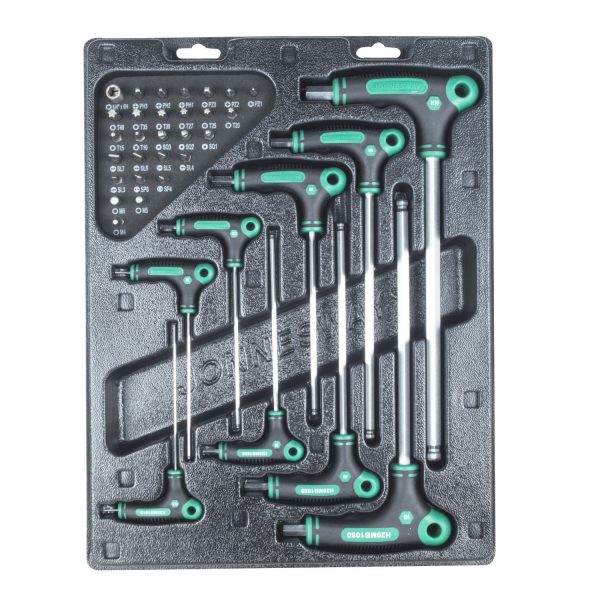JUEGO de LLAVES HEXAGONALES PUNTA BOLA 9 pcs H20MB1037S - JONNESWAY