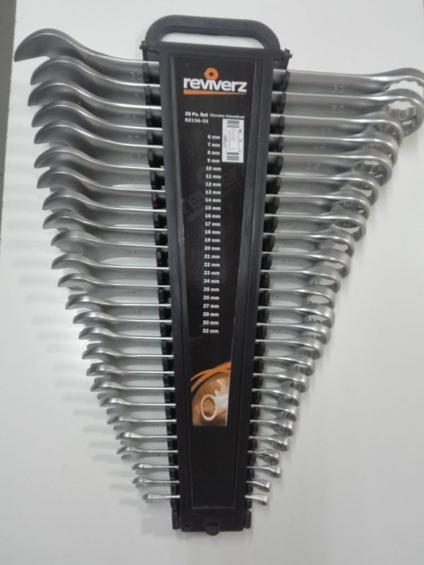 JUEGO LLAVES PUNTA CORONA 6-32 MM 25 PCS RZ136-25 - REVIVERZ