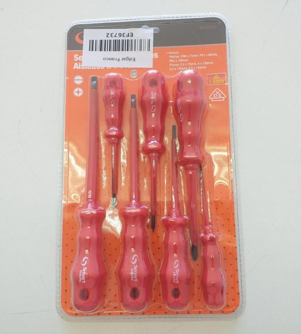 JUEGO DESTORNILLADORES AISLADOS 1000V 7 PZS.  6102210 - SMART