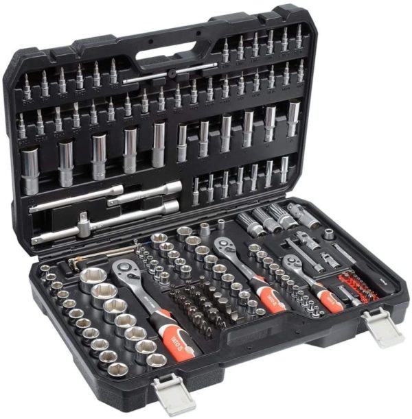 JGO. 173 PIEZAS DADOS C/CHICHARRA Y EXTENSIONES YT-38931 - YATO