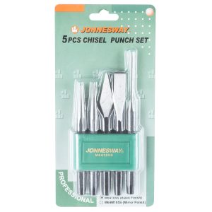 JUEGO DE CINCELES Y PUNTOS  DE 5 PIEZAS M64105S - JONNESWAY
