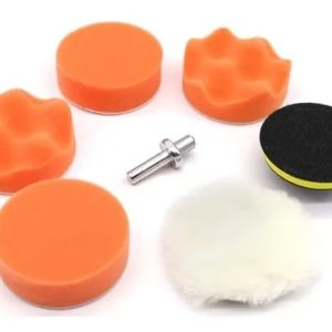 SET DISCO ESPONJA PULIR AUTO 7 ACCESORIOS - GENERICO