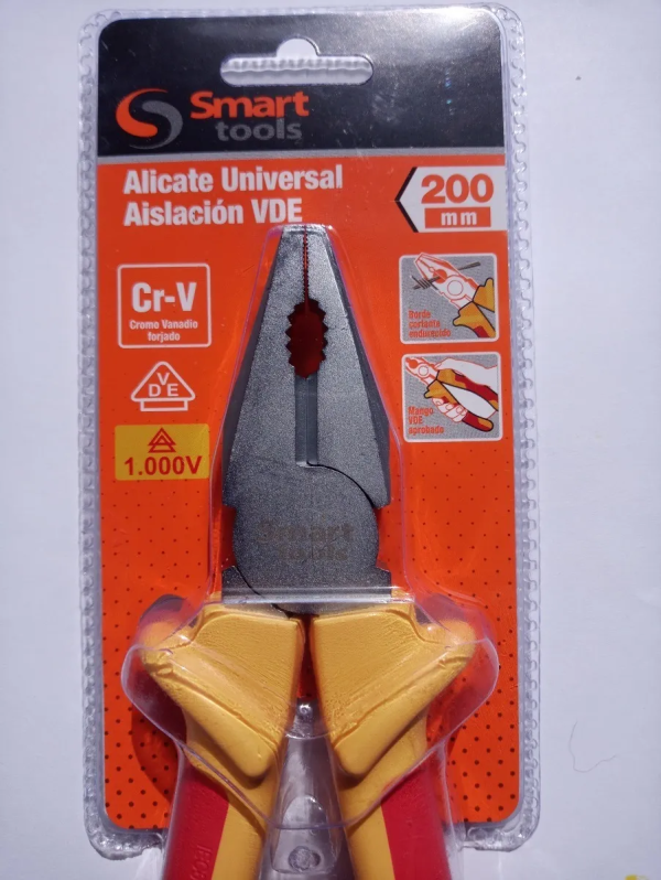ALICATE ELECTRICISTA 8 AISLADO 1000V SMART