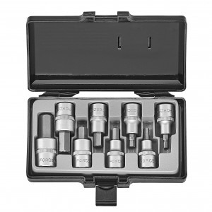JGO. DADOS ALLEN 5/32PULG. -5/8PULG.  8 PZAS (4091S) - FORCE