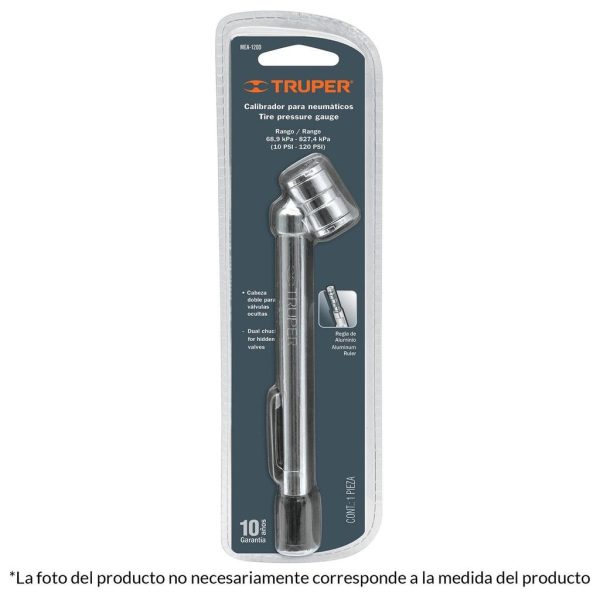 MEDIDOR  PRESION DOBLE 10-120 - TRUPER