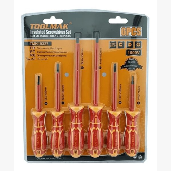 JUEGO DE DESTORNILLADORES ELECTRICOS 6 PIEZA - TOOLMAX