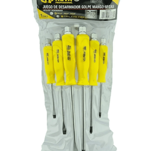 KIT SET JUEGO DE DESTORNILLADORES DE GOLPE 6 PIEZAS - NEVA