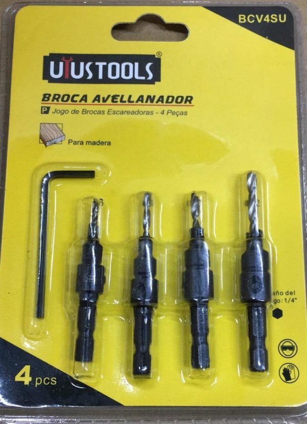 BROCA AVELLANADOR SET 4PCS - UYUSTOOLS