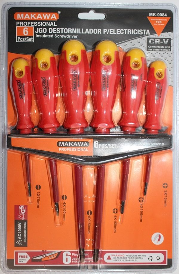 JUEGO DESTORNILLADORES 6PCS LUY (MK0084) - MAKAWA
