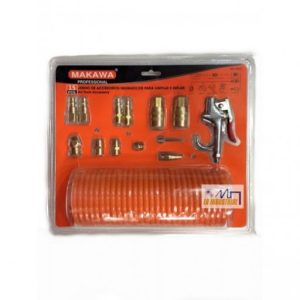 KIT ACCESORIOS P/ LIMPIAR E INFLAR SET 15 PZAS - MAKAWA