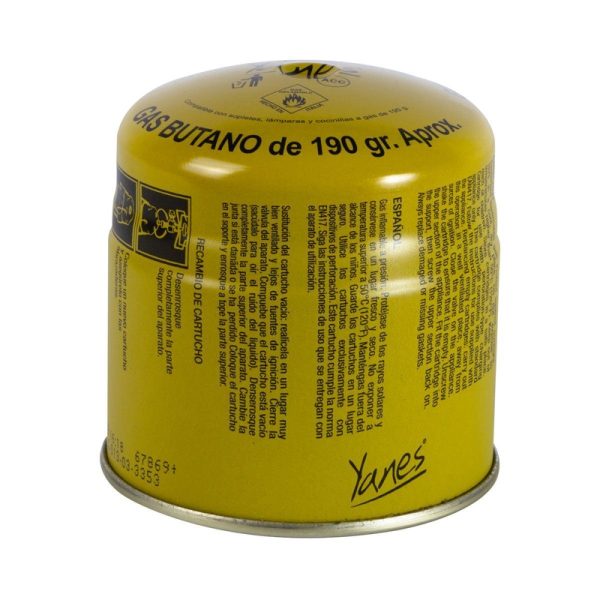 CARTUCHO GAST BUTANO C/VALV. SEG 19 - YANES