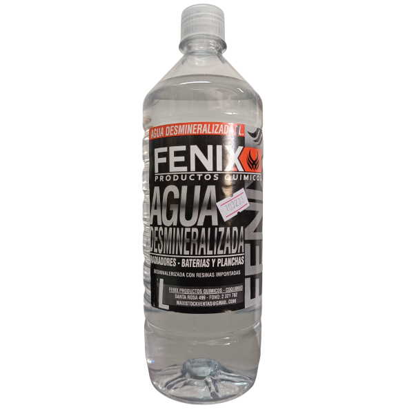 AGUA DESMINERALIZADA 1 LITRO - FENIX