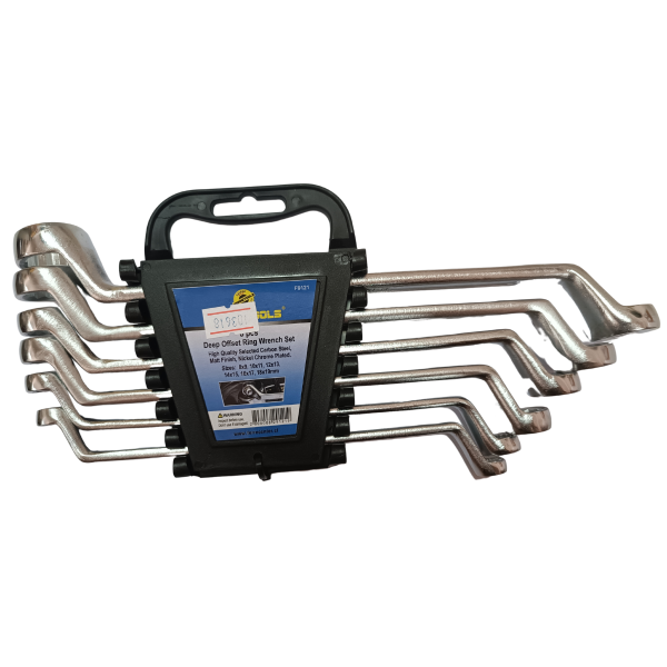 JUEGO DE LLAVES CURVA CORONA 8-19MM 6PCS - FERRETOOLS