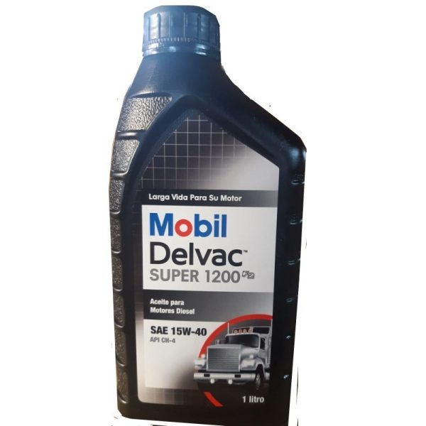 ACEITE DE MOTOR DELVAC SUPER 1200 15W-40 1 LITRO - MOBIL