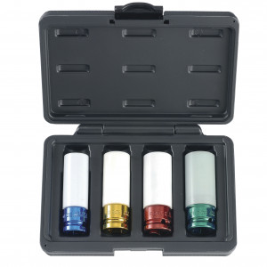 JGO. DADOS IMPACTO LARGOS []1/2" P/LLANTAS (4046) - FORCE