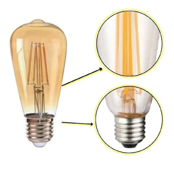 AMPOLLETA LED VINTAGE 4W E27 2700K LUZ CALIDA - IRM