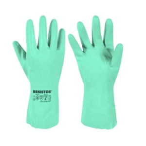 GUANTE NITRILO FLOCADO VERDE - GENERICO