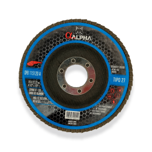DISCO FLAP 4 1/2 A120 MADERA/FIERRO - ALPHA PRO