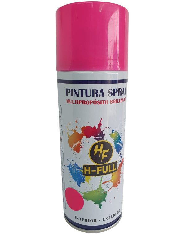 PINTURA SPRAY ROSADO FLUORESCENTE 400ML - HFULL