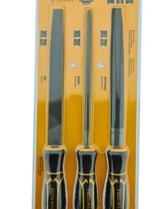 KIT SET JUEGO DE LIMAS DE ACERO 3 PIEZAS 8 PULG. - TOOLMAK