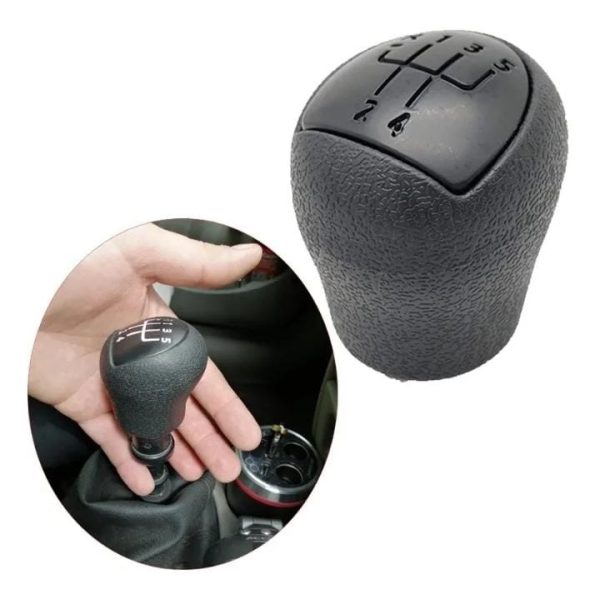 POMO PALANCA DE CAMBIOS DE AUTO UNVERSAL ABS NEGRO - GENERICO