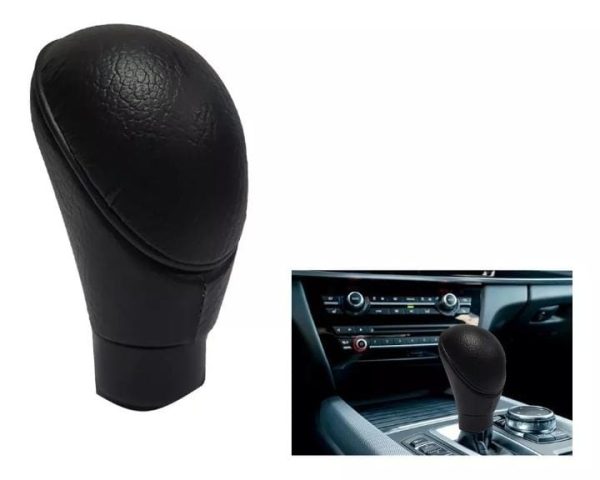 POMO DE PALANCA DE CAMBIO AUTO UNIVERSAL ABS CUERO - GENERICO