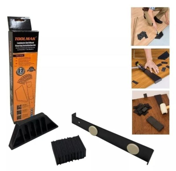 KIT DE MONTAJE INSTALACION SUELOS LAMINADOS Y MADERA 22 PCS - TOOLMAK