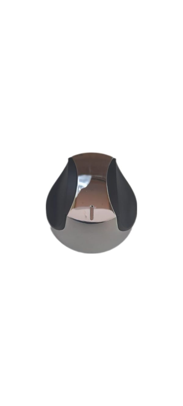 PERILLA BAKELITA NEGRA CROMO J99 ACERO INOXIDABLE  8MM - GENERICO