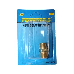 NIPLE CONECTOR RAPIDO ACERO Â¼ NPT - FERRETOOLS