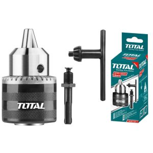 MANDRIL TALADRO 13MM + LLAVE 1/2 ADAPTADOR SDS PLUS - TOTAL