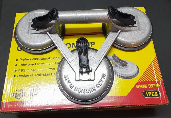 VENTOSA SUCCIONADOR PARA VIDRIO 3 CHUPONES 155 KG - RQT