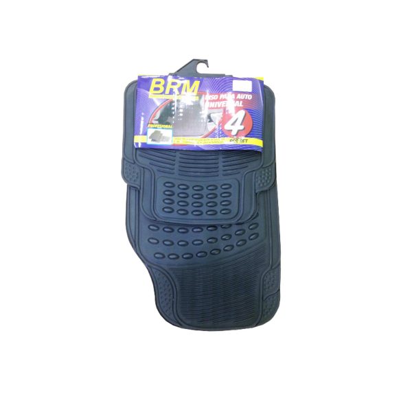 SET PISO DE GOMA NEGRO GRUESO - BRM