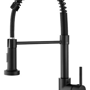 LLAVE LAVAPLATOS NEGRA FLEXIBLE ACERO INOXIDABLE GRIFO 360 - GENERICO