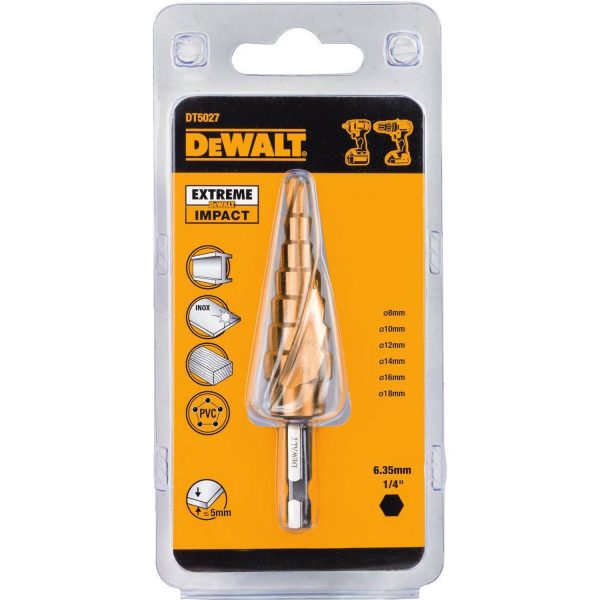 BROCA ESCALONADA P/METAL 18X150MM - DEWALT