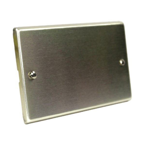 PLACA CIEGA CON TORNILLOS ALUMINIO ANODIZADO 8700 - SCAME