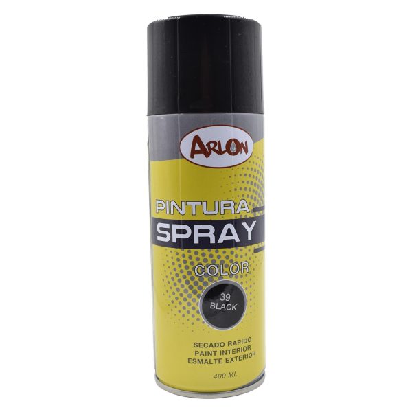 PINTURA AEROSOL 400 ML NEGRO - ARLON
