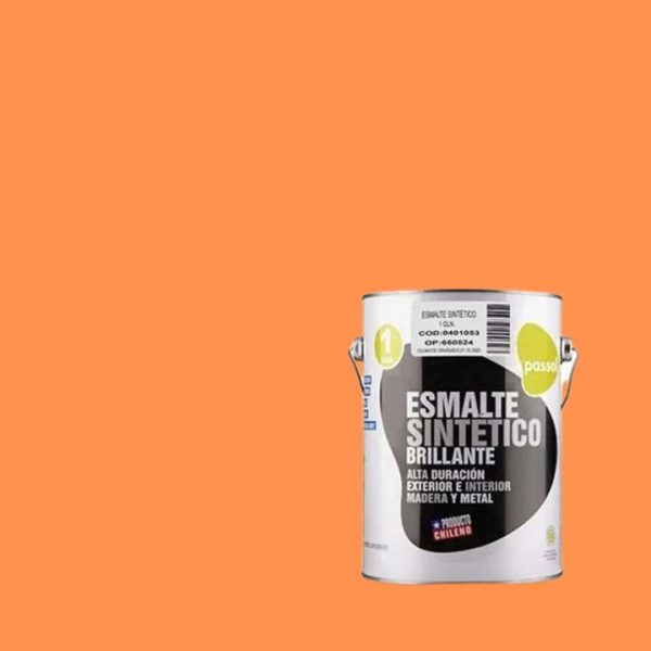 PINTURA ESMALTE SINTETICO NARANJA 1GL - PASSOL
