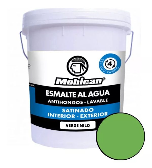 ESMALTE AL AGUA ANTIHONGOS VERDE MENTA 1 TINETA - MOHICAN