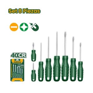 JGO DESTORNILLADORES 40CR C/MAG 8 PCS - JADEVER