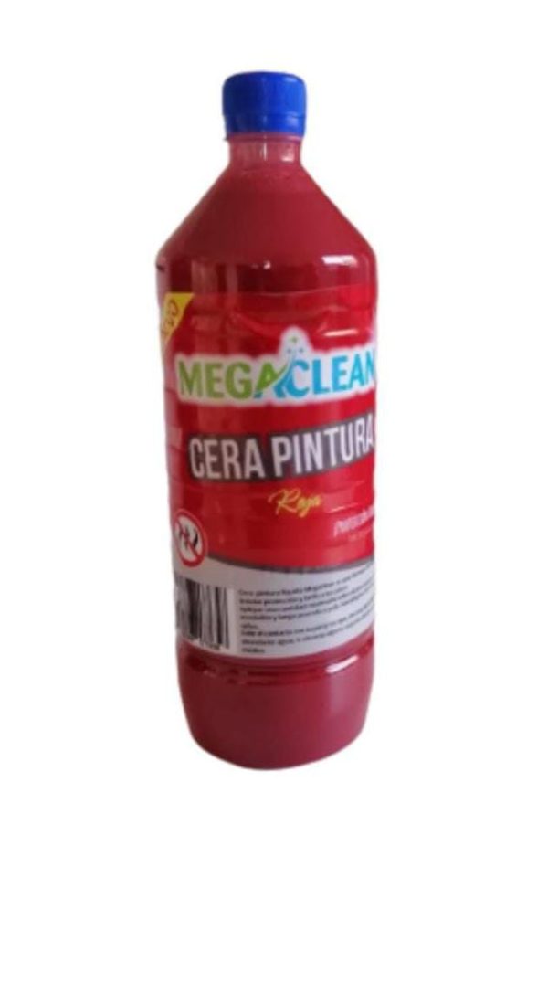 CERA T/PINTURA ROJO 1 LITRO - MEGACLEAN