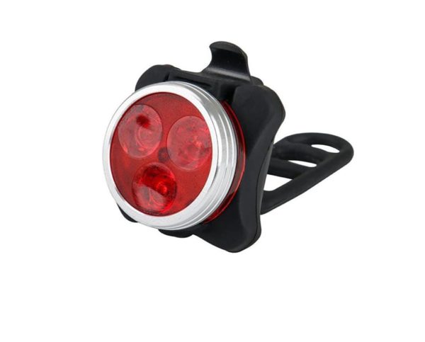 LUZ LED BICICLETA SILICONA IMPERMEABLE ROJO - GENERICO
