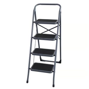 SILLA ESCALERA 1.3 METRO 4 PELDANOS ACERO - BAUKER