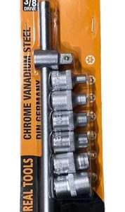 SET JUEGO DADO TORX ESTRELLA HEMBRA C/BARROTE 1/2 10PIEZAS - GS OPTIMUS