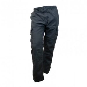 PANTALON CARGO POPLIN NEGRO TALLA L - BUONO