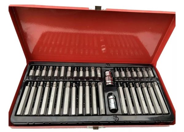JUEGO PUNTAS TORX ALLEN LARGAS Y CORTAS 40 PIEZAS - GENERICO