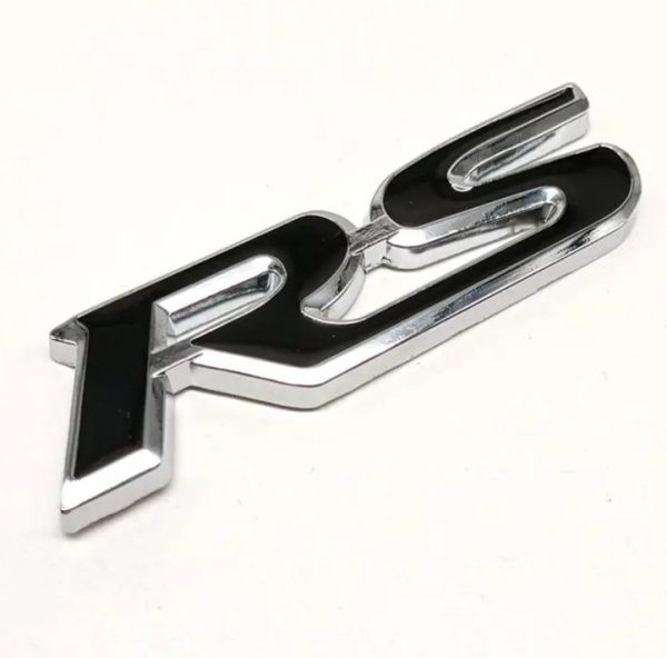 LOGO METALICO C/PERNO C/NEGRO RS - GENERICO