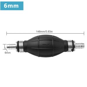 BOMBA COMBUSTIBLE DE MANO GOMA/ALUMINIO 6MM - GENERICO
