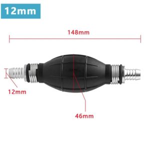 BOMBA COMBUSTIBLE DE MANO GOMA/ALUMINIO 12MM - GENERICO
